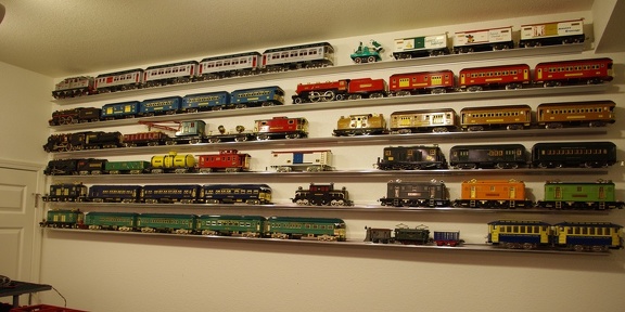 New Shelves  full with trains